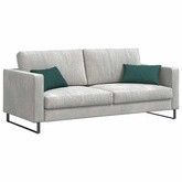 Poduszki na sofę 2 pcs Ciemna zieleń 50 x 30 cm tkanina