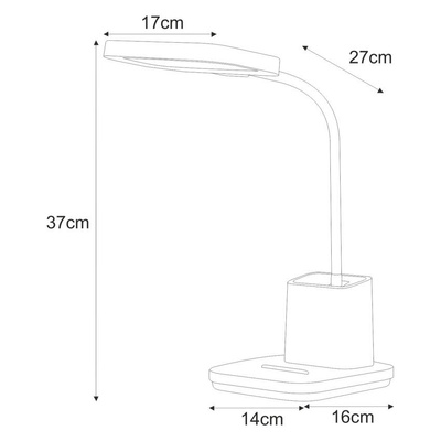 Lampka biurkowa K-BL1301 CZARNY z serii TOLA
