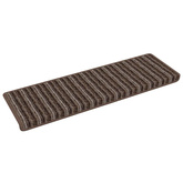 Samoprzylepne maty na schody 15 pcs Brązowy 65 x 21 x 4 cm