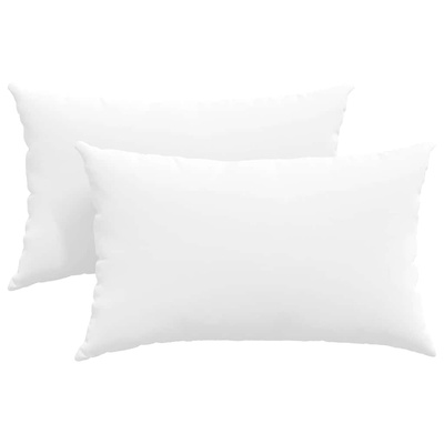 Poduszki na sofę 2 pcs Biały 50 x 30 cm tkanina