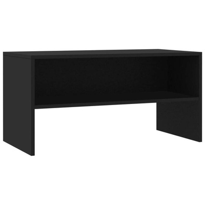 vidaXL Szafka pod TV, czarna, 80x40x40 cm, materiał drewnopochodny