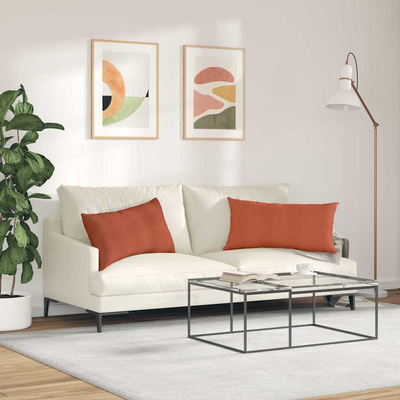 Poduszki na sofę 2 pcs Czerwono-pomarańczowy 80 x 40 cm