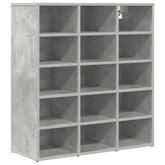 Szafka na buty z półką Betonowy szary 77,5 x 30 x 83,5 cm