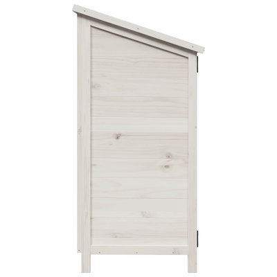 Shed ogrodowy Biały 106 x 56 x 113,5 cm Drewno Świerkowe