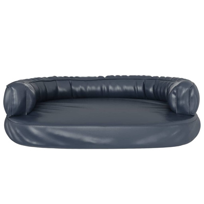 vidaXL Ergonomiczne legowisko dla psa, ciemnoniebieskie, 88x65 cm