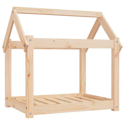 vidaXL Legowisko dla psa, 71x55x70 cm, lite drewno sosnowe