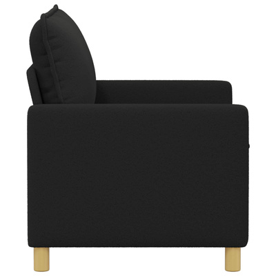 Sofa Czarny 126 x 81 x 87,5 cm tkanina