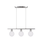 Lampa wisząca chrom klosz kula 3xG9 Oden 33-03263