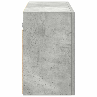 Wisząca szafka łazienkowa, szarość betonu, 100x25x40 cm