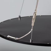 Lampa Biurowa Wisząca okragła Panel LED 36W Czarna Ramka Abruzzo Biuro