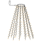 Siatka lampek choinkowych, 150 zimnych białych diod LED, 150 cm