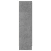 vidaXL Witryna, szarość betonu, 82,5 x 30,5 x 115 cm, płyta wiórowa
