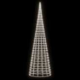 vidaXL Choinka z lampek, na maszt, 3000 zimnych białych LED, 800 cm