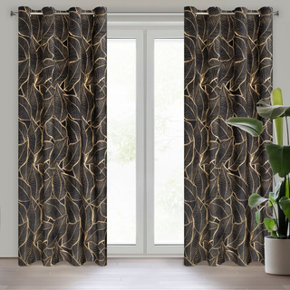 Zasłona Asteja czarna 140x250