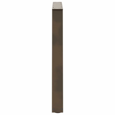 Nogi do stołu jadalnego w kształcie litery V 2 szt. Naturalna stal 90x(72-73,3) cm Stal