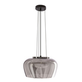Lampa wisząca Insieme 35 szklana klosz dymiony nad stół do salonu