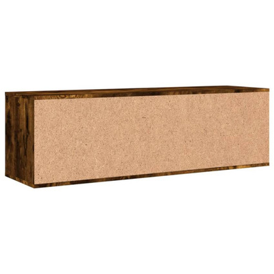 vidaXL Szafka pod TV, przydymiony dąb, 120x34x37 cm