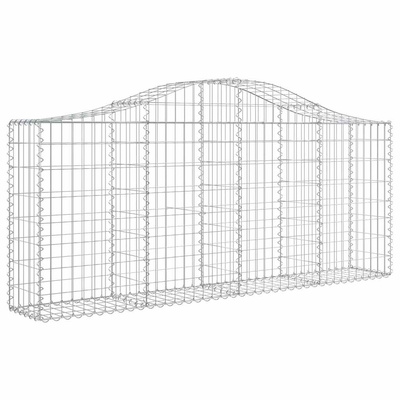 Kosze gabionowe, 30 szt, 200x30x80/100 cm, galwanizowane żelazo