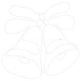 Dzwonek Świąteczny Wielokolorowe 57 x 47,5 cm PVC