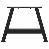 Nogi do stolika kawowego w kształcie litery A 2 szt. Czarne 30x(30-31) cm Stal