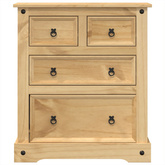 Komoda Corona, 80x43x91 cm, lite drewno sosnowe
