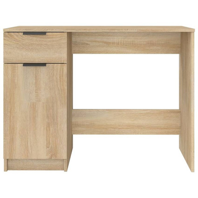 vidaXL Biurko, dąb sonoma, 100x50x75 cm, materiał drewnopochodny