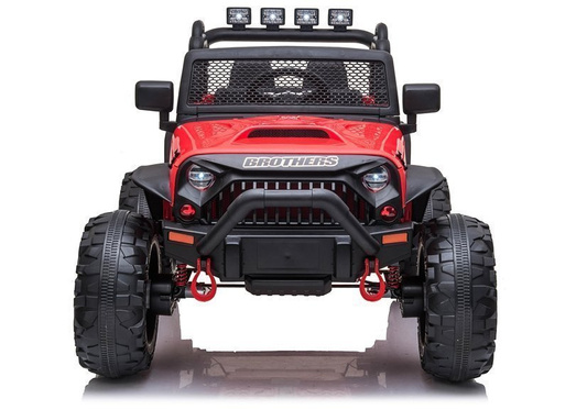 Auto Terenowe Na Akumulator Jeep JC666 Światła LED MP3 Pilot Czerwony