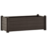 vidaXL Podwyższona donica, PP, mokka, 100x43x35 cm