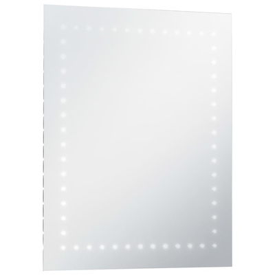 vidaXL Ścienne lustro łazienkowe z LED, 50 x 60 cm