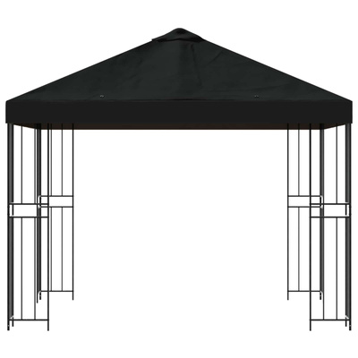 Altana 3 x 3 m Czarny Poliester i Stal 190 gsm