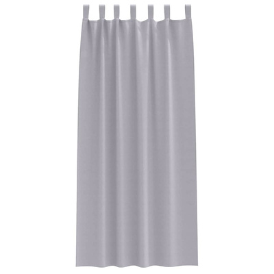 Firany blackout z kółkami 2 pcs Metaliczny Szary 225 x 140 cm