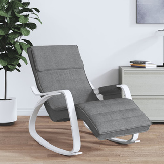vidaXL Fotel bujany, ciemnoszary, tapicerowany tkaniną model standard