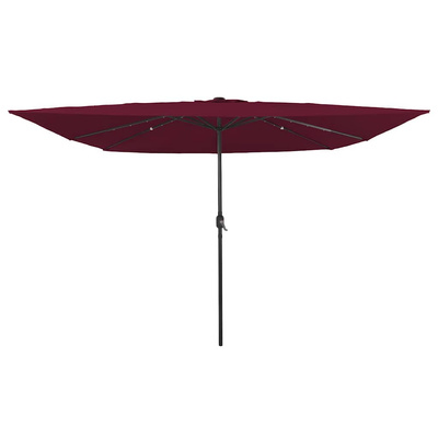 Parasolka ogrodowa Bordeaux Czerwony 295 x 295 x 245 cm