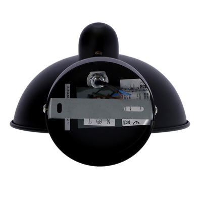 Lampa ścienna kinkiet 1X40W E14 czarny DURIO 21-53589