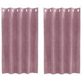 Zasłony zaciemniające 2 pcs Ciemny Róż 140 x 140 cm Aksamit