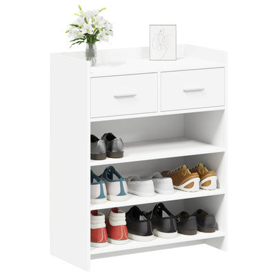 Szafka na buty Biały 73,5 x 36 x 92 cm Drewno inżynieryjne