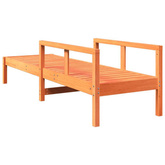 vidaXL Leżak, woskowy brąz, 199,5x62x55 cm, lite drewno sosnowe