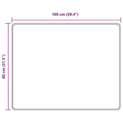 Chodnik dywanowy MARSA Czarny 80 x 100 cm Poliester i PVC