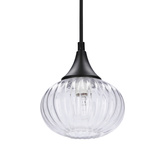 Lampa wiszącza czarna/bezbarwna 145mm Exeter Ledea 50101275