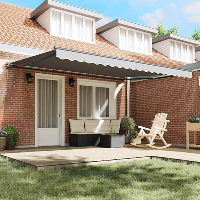 Rama markizy Z regulacją Antracyt 5 x 3 m Stal