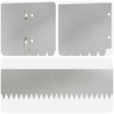 Krawężnik do trawnika 20 szt. 103 x 15 cm Stal srebrny