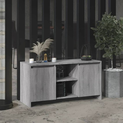 Szafka pod TV, szary dąb sonoma, 102x37,5x52,5 cm vidaXL