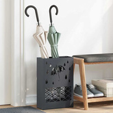 Stojak na Parasol Deszczowy antracytowy 28 x 12 x 41 cm Stal