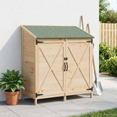 Shed ogrodowy naturalny 106 x 56 x 113,5 cm Drewno Świerkowe