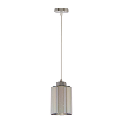 Lampa wisząca chrom klosz 3D regulowana wysokość Nocturno Candellux 31-57686