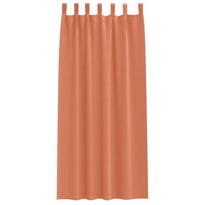 Firany blackout z kółkami 2 pcs terakota 245 x 140 cm Poliester