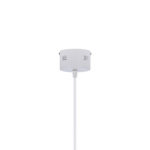 Lampa wisząca LUND 48 cm minimalistyczna – biały klosz talerz - skandynawska lampa do jadalni i salonu LED