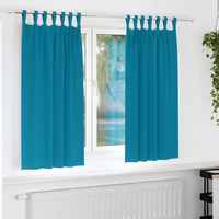 Firany blackout z kółkami 2 pcs Turkusowy 175 x 140 cm