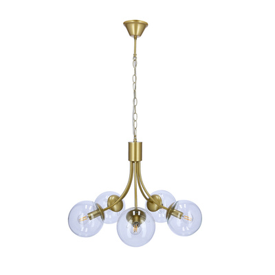 Żyrandol złoty 5xE14 60cm Dani 35-79275