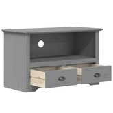 vidaXL Szafka pod TV BODO, 2 szuflady, szara, 91x43x56 cm, sosnowa